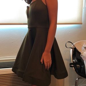 Military Green with sexy cut in the middle